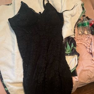 Black dress with glitter